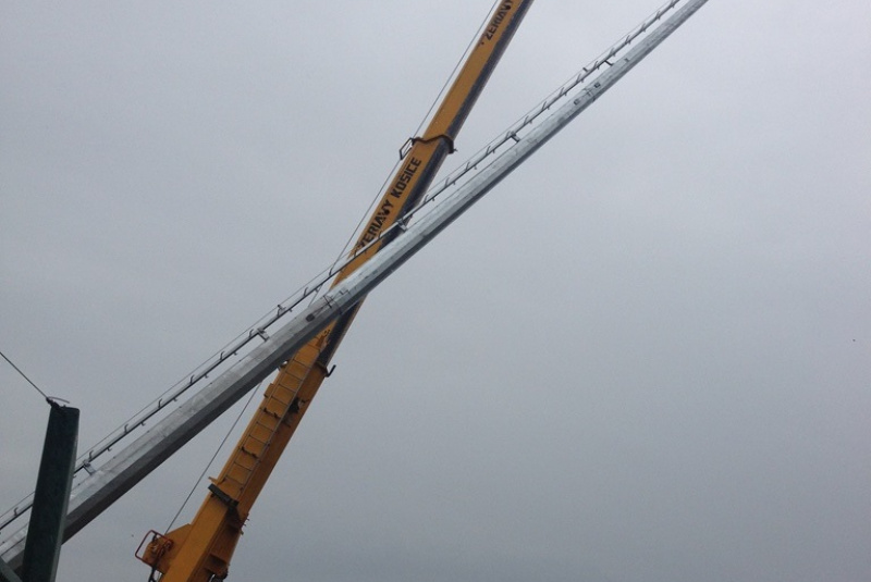 Referencie / Stavba výškového stožiara - Košice, Čaňa - foto Referencie / Stavba výškového stožiara - Košice, Čaňa - foto