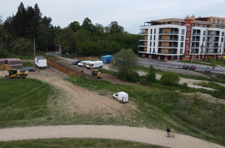Realizácia staveniskových rozvodov pre zriadenie staveniska - Panoráma 6, Košice